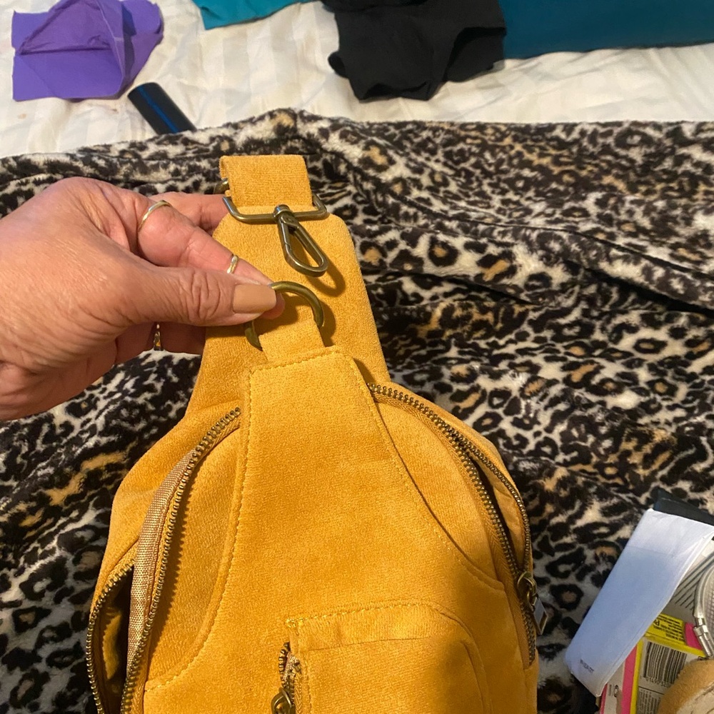 Yellow Suede Women's Bag